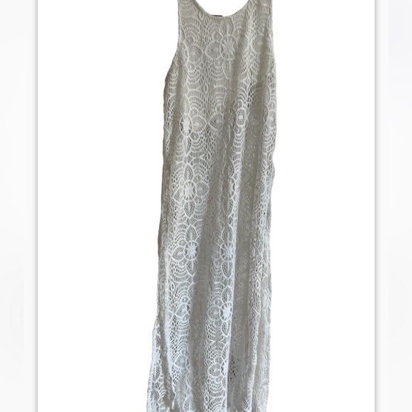 Express brand new crochet sheer maxi dress see thru design to wear over a piece - Picture 3 of 5